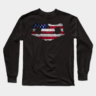 Skull usa Long Sleeve T-Shirt